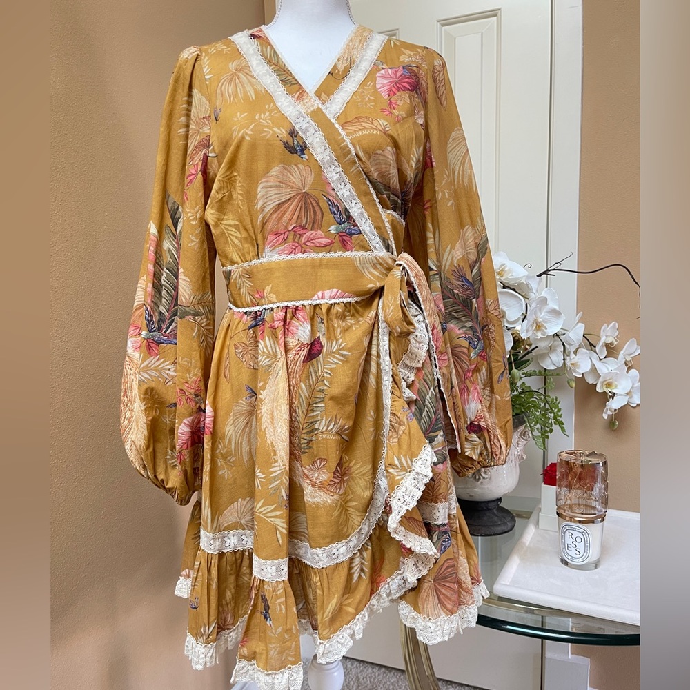 Zimmermann ASCENSION FRILL MINI DRESS sz 3 AU NEW $795 - Picture 8 of 17